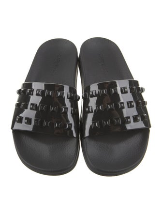 Carmen Sol Rubber Studded Accents Slides