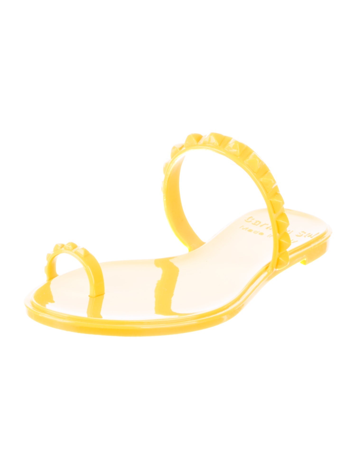 Carmen Sol Rubber Studded Accents Slingback Sandals w/ Tags