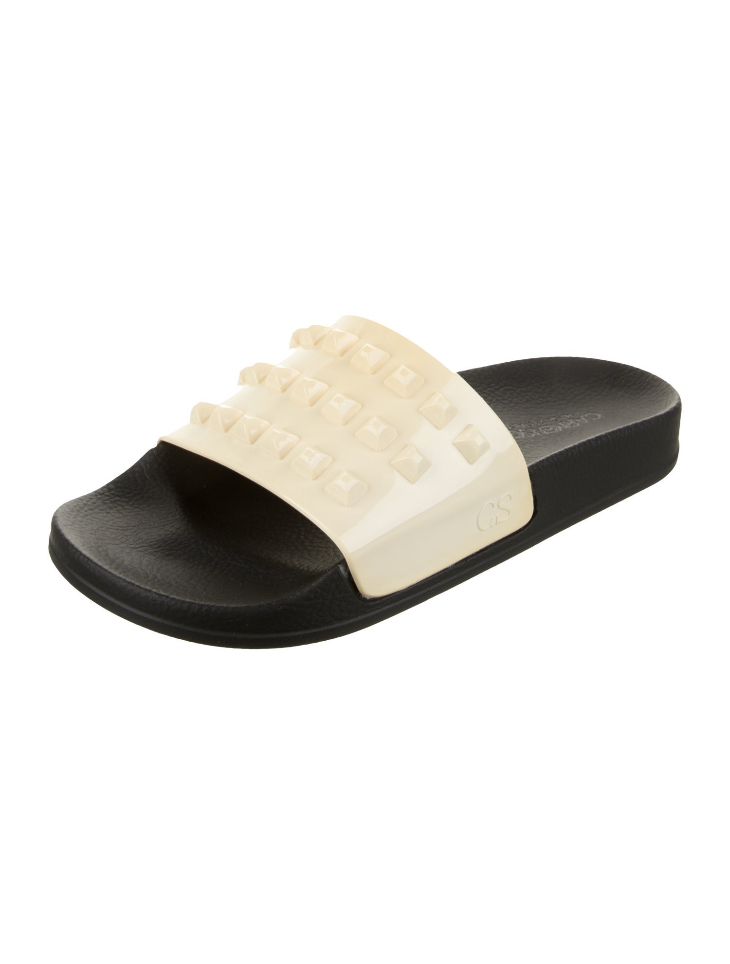 Carmen Sol Rubber Studded Accents Slides