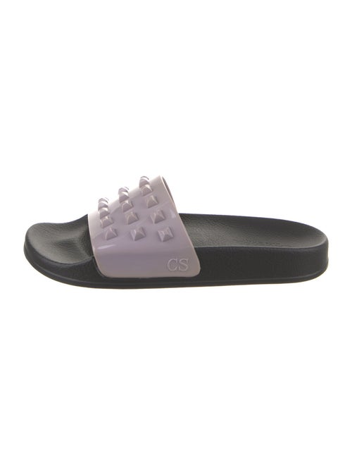 Carmen Sol Rubber Studded Accents Slides
