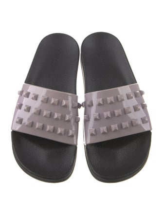 Carmen Sol Rubber Studded Accents Slides