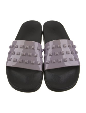 Carmen Sol Rubber Studded Accents Slides