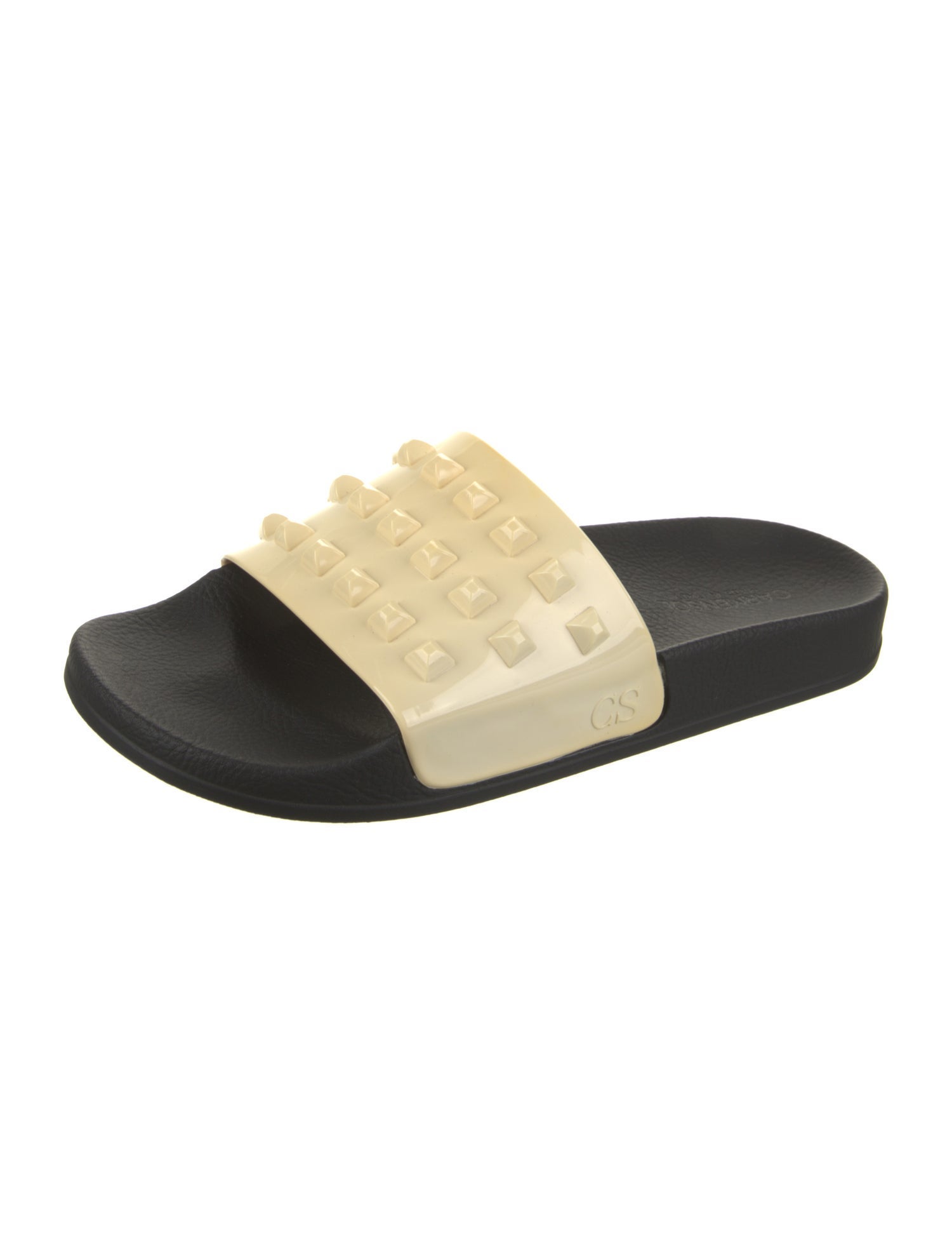 Carmen Sol Rubber Studded Accents Slides