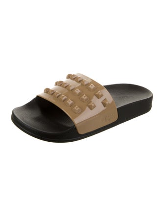 Carmen Sol Rubber Studded Accents Slides