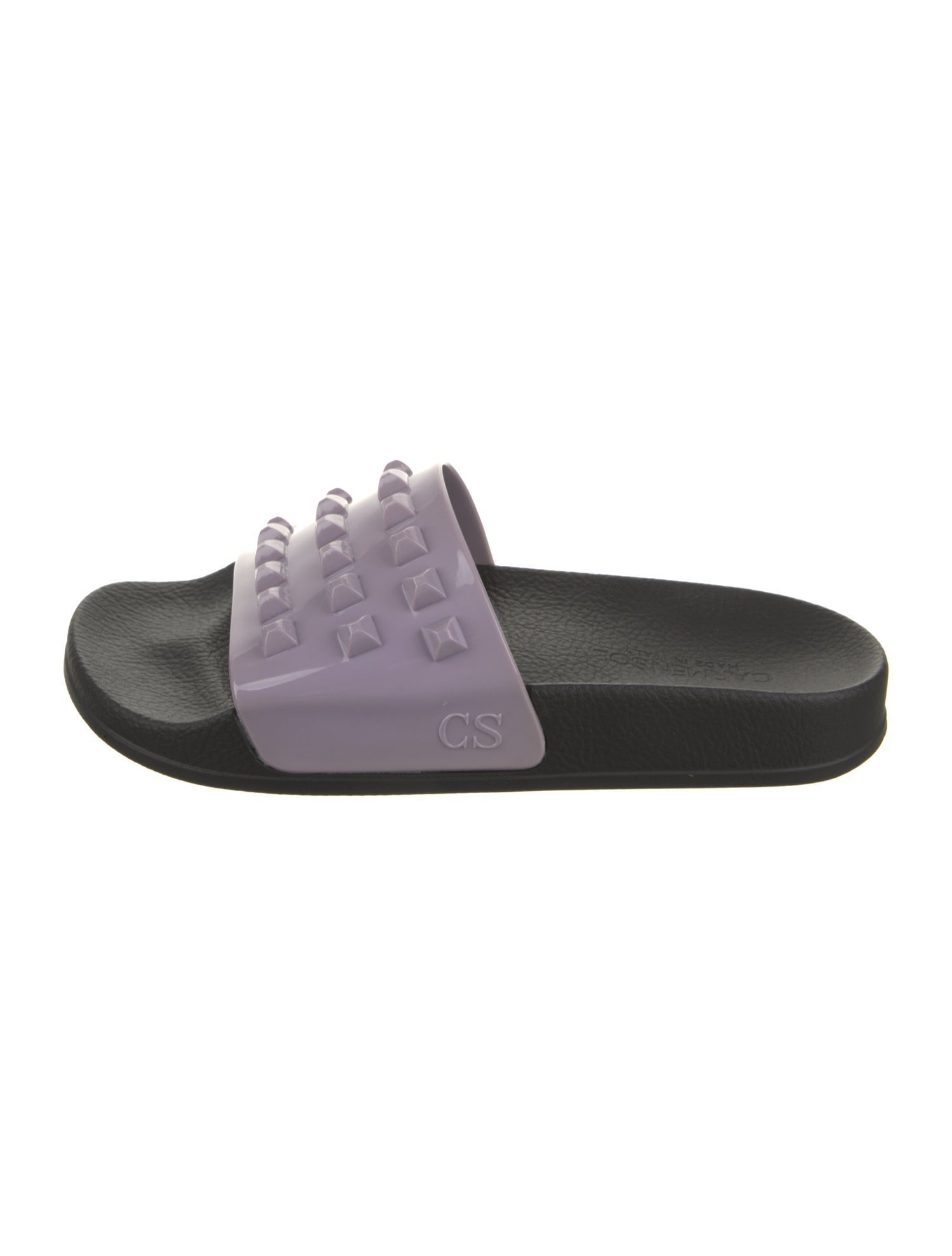 Carmen Sol Rubber Studded Accents Slides