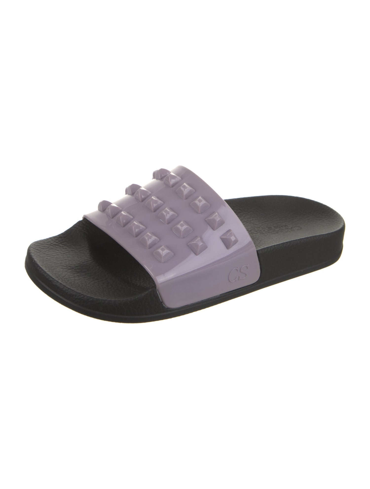 Carmen Sol Rubber Studded Accents Slides