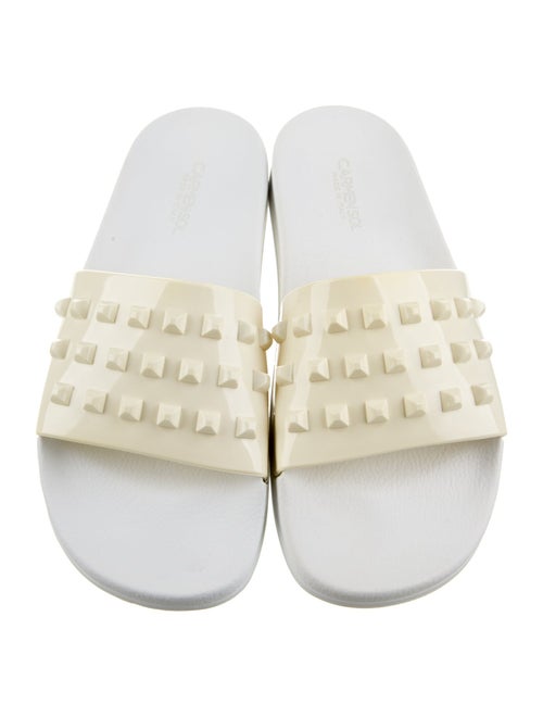 Carmen Sol Rubber Studded Accents Slides