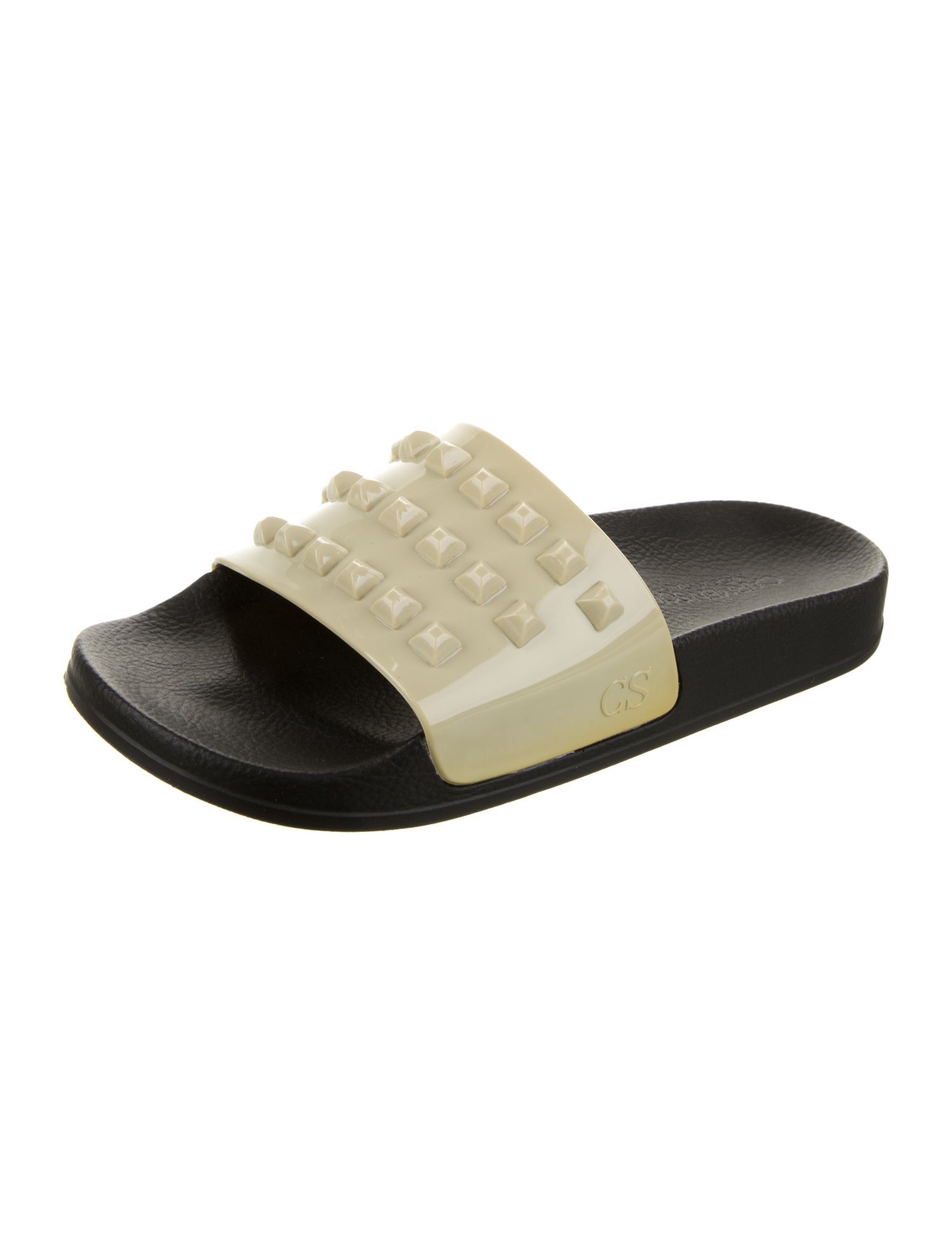 Carmen Sol Rubber Studded Accents Slides