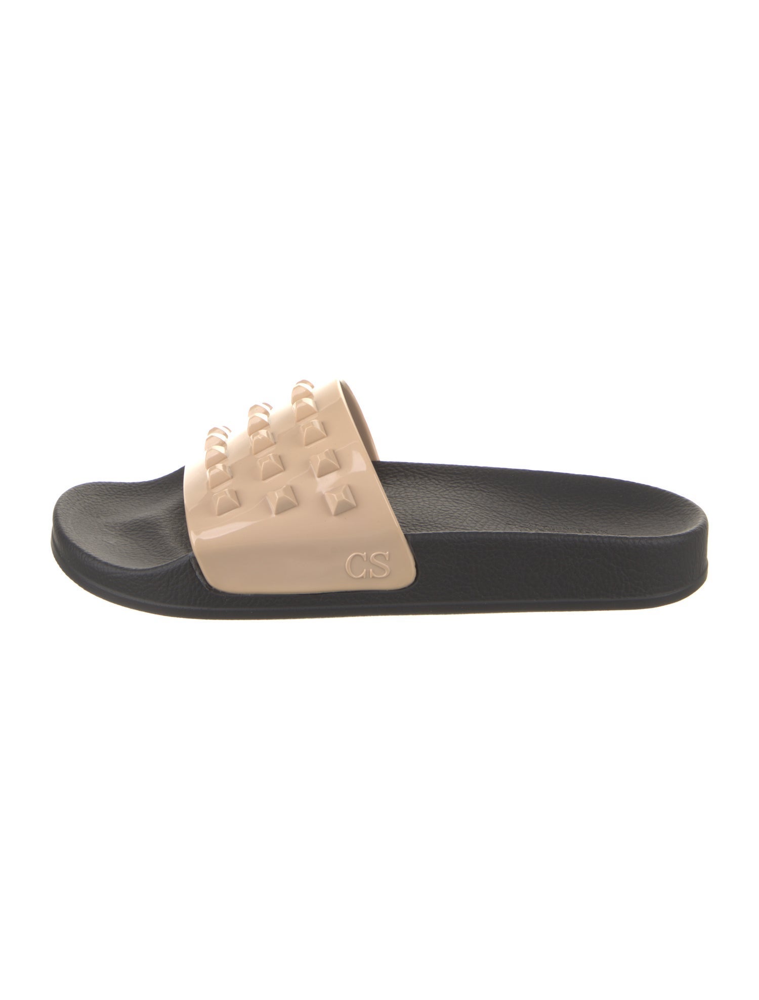 Carmen Sol Rubber Studded Accents Slides w/ Tags