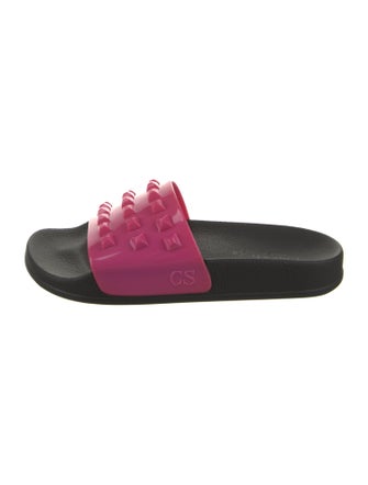Carmen Sol Rubber Studded Accents Slides