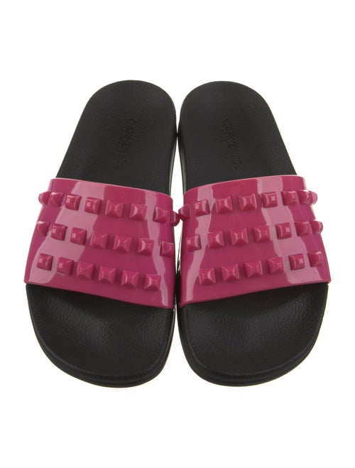 Carmen Sol Rubber Studded Accents Slides