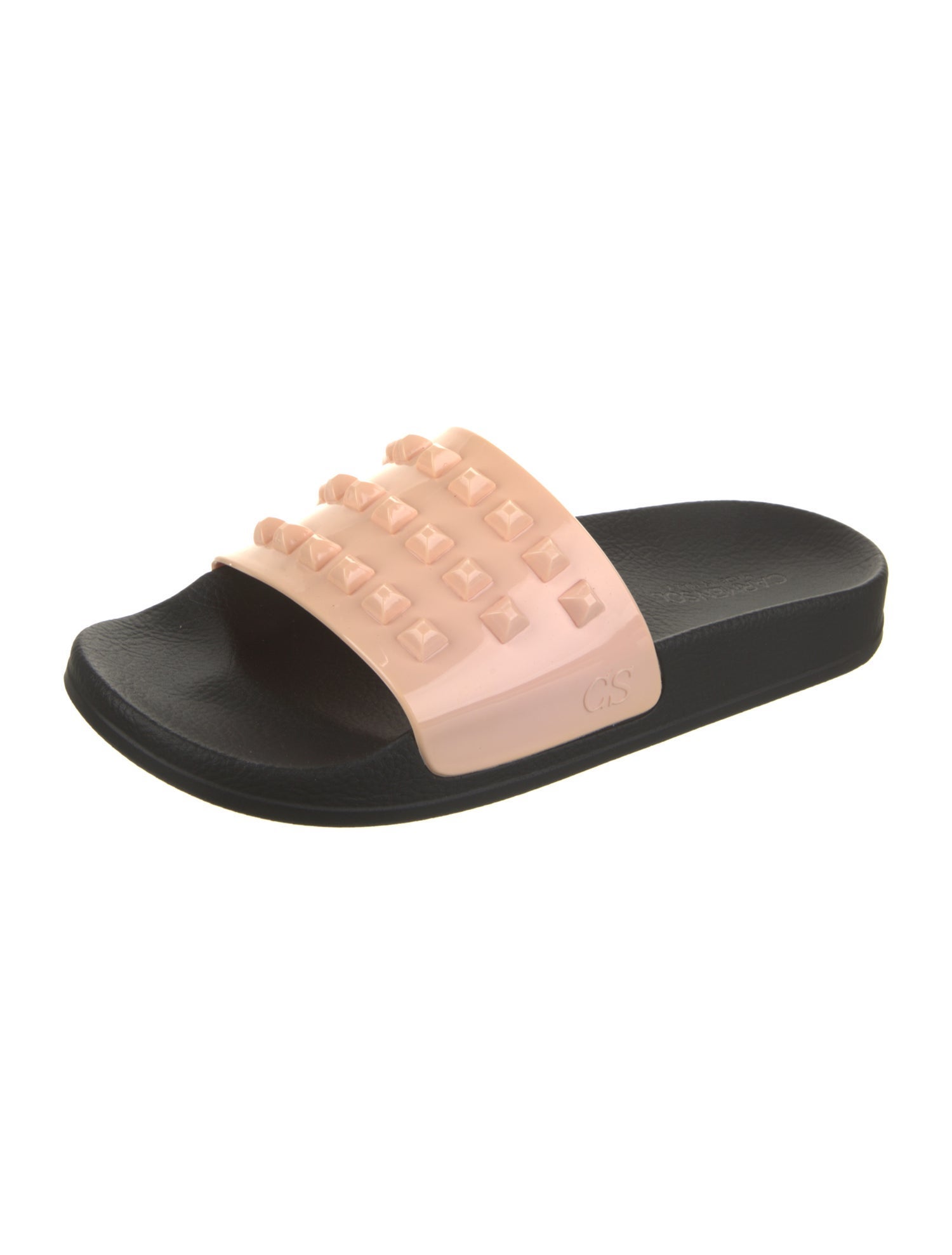 Carmen Sol Rubber Studded Accents Slides