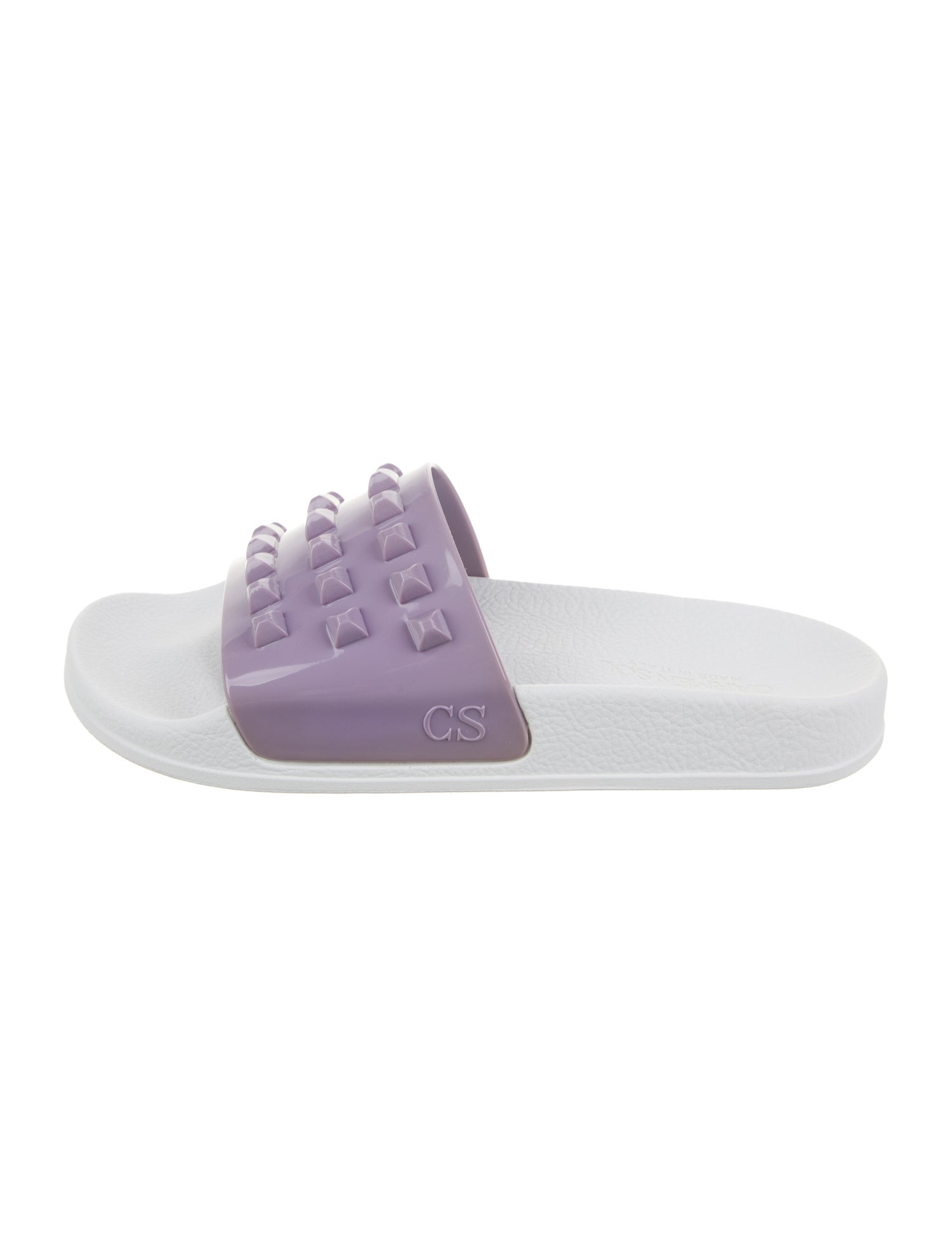 Carmen Sol Rubber Studded Accents Slides