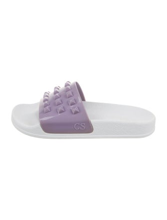 Carmen Sol Rubber Studded Accents Slides