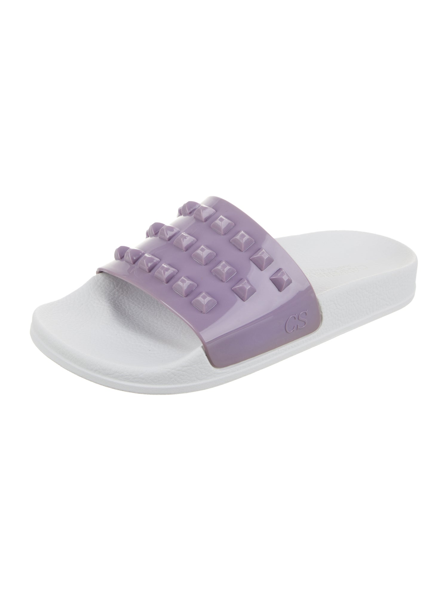 Carmen Sol Rubber Studded Accents Slides