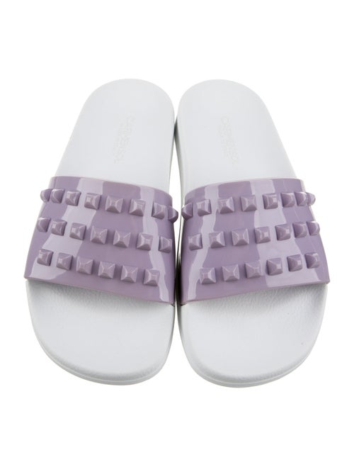 Carmen Sol Rubber Studded Accents Slides