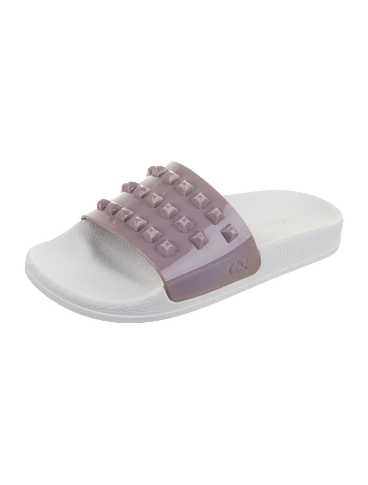 Carmen Sol Rubber Studded Accents Slides
