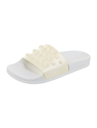 Carmen Sol Rubber Studded Accents Slides