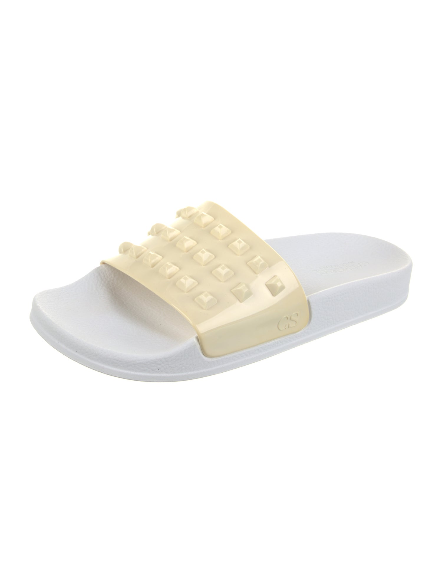 Carmen Sol Rubber Studded Accents Slides