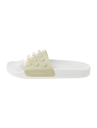 Carmen Sol Rubber Studded Accents Slides