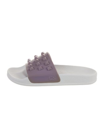 Carmen Sol Rubber Studded Accents Slides
