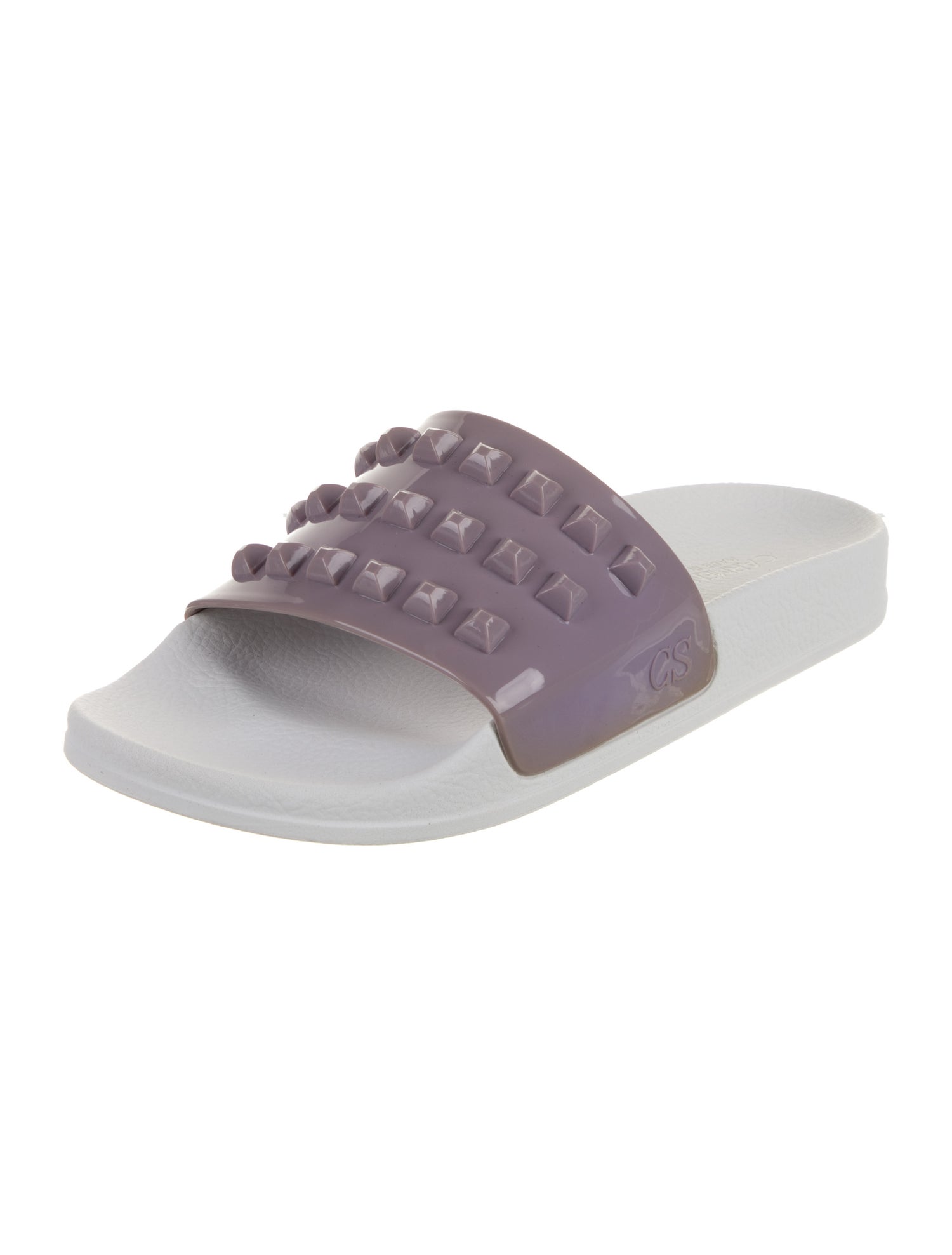 Carmen Sol Rubber Studded Accents Slides