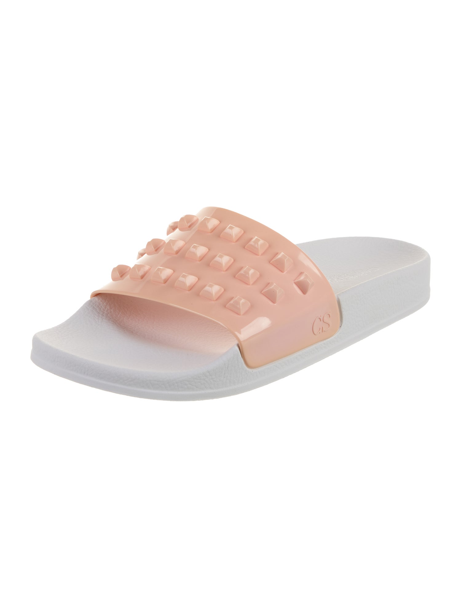 Carmen Sol Rubber Studded Accents Slides