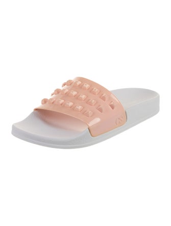 Carmen Sol Rubber Studded Accents Slides