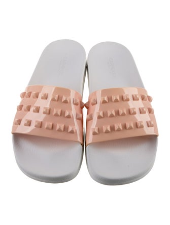 Carmen Sol Rubber Studded Accents Slides