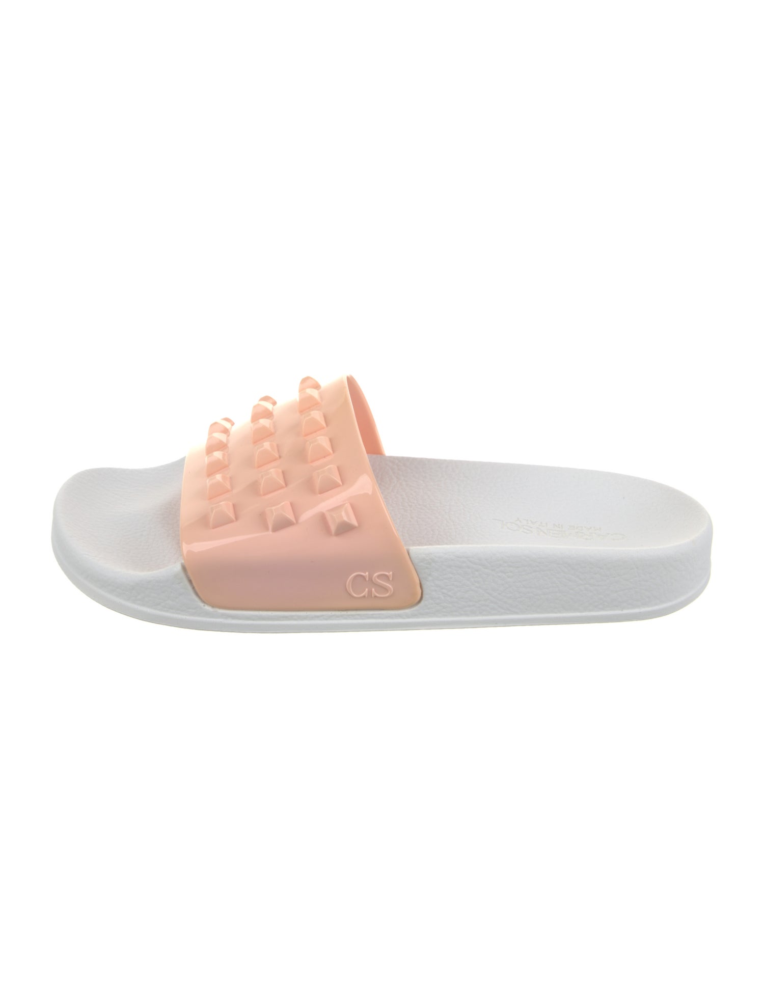 Carmen Sol Rubber Studded Accents Slides