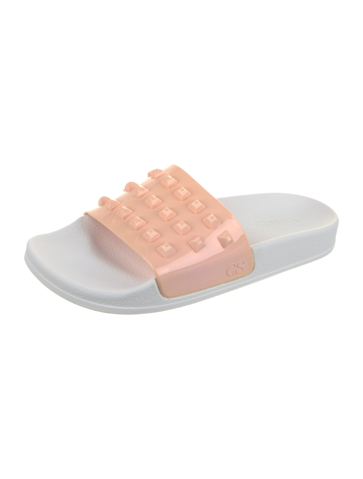Carmen Sol Rubber Studded Accents Slides