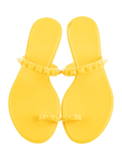 Carmen Sol Rubber Studded Accents Sandals