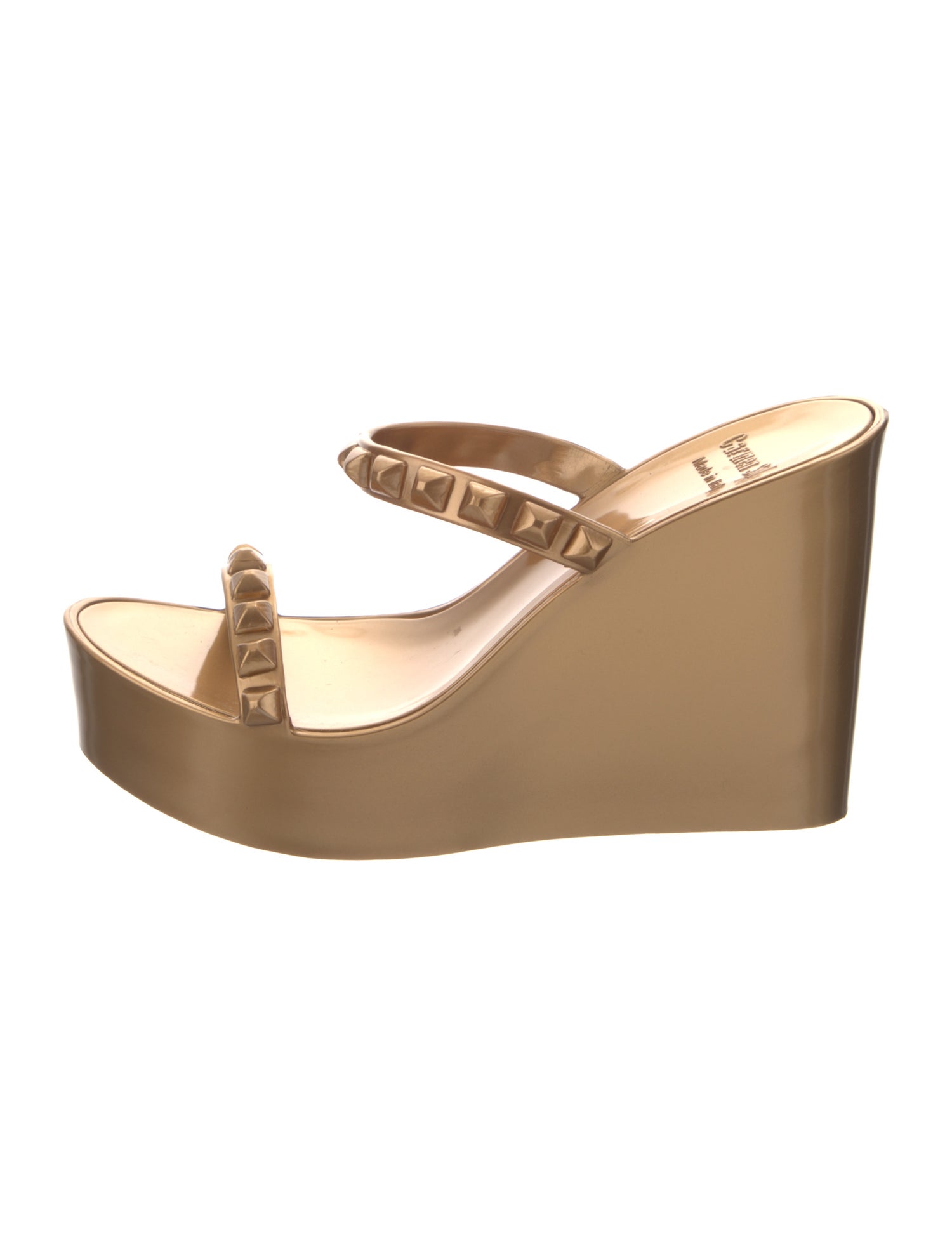 Carmen Sol Rubber Studded Accents Slides w/ Tags