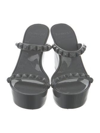 Carmen Sol PVC Studded Accents Slides