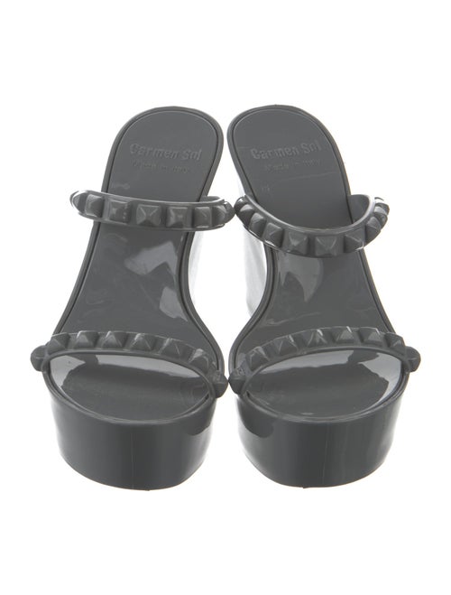 Carmen Sol PVC Studded Accents Slides