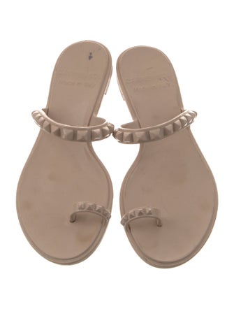 Carmen Sol Rubber Embroidered Accent Slides