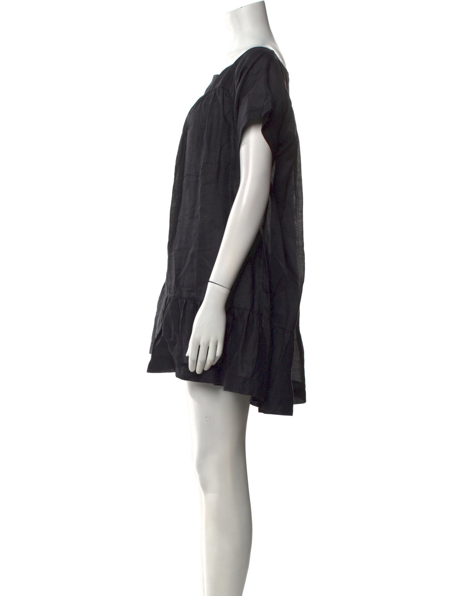 Carmen Sol Bateau Neckline Mini Dress