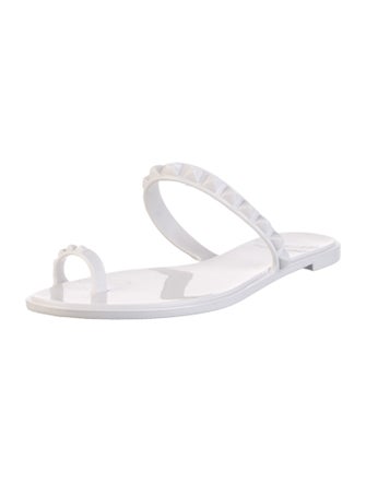 Carmen Sol Rubber Studded Accents Slides