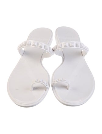 Carmen Sol Rubber Studded Accents Slides