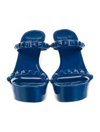 Carmen Sol Rubber Studded Accents Slides