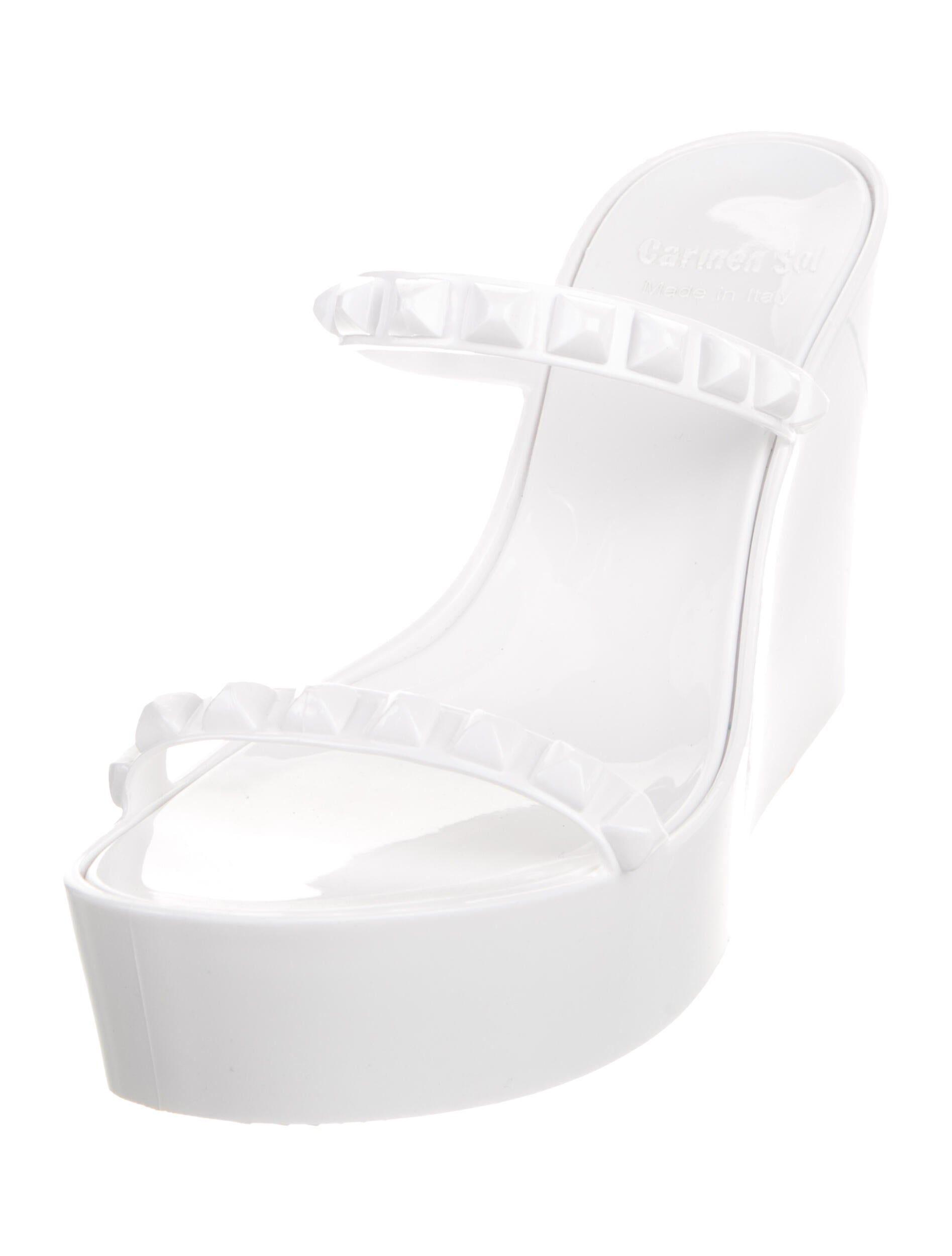 Carmen Sol Rubber Studded Accents Slides