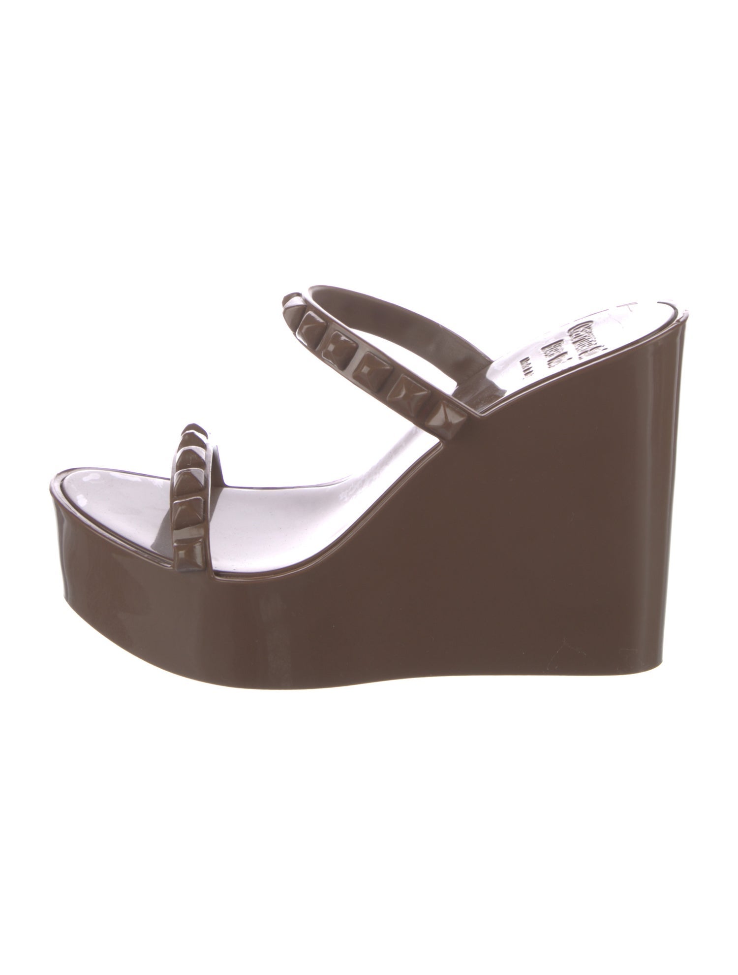 Carmen Sol Rubber Studded Accents Slides