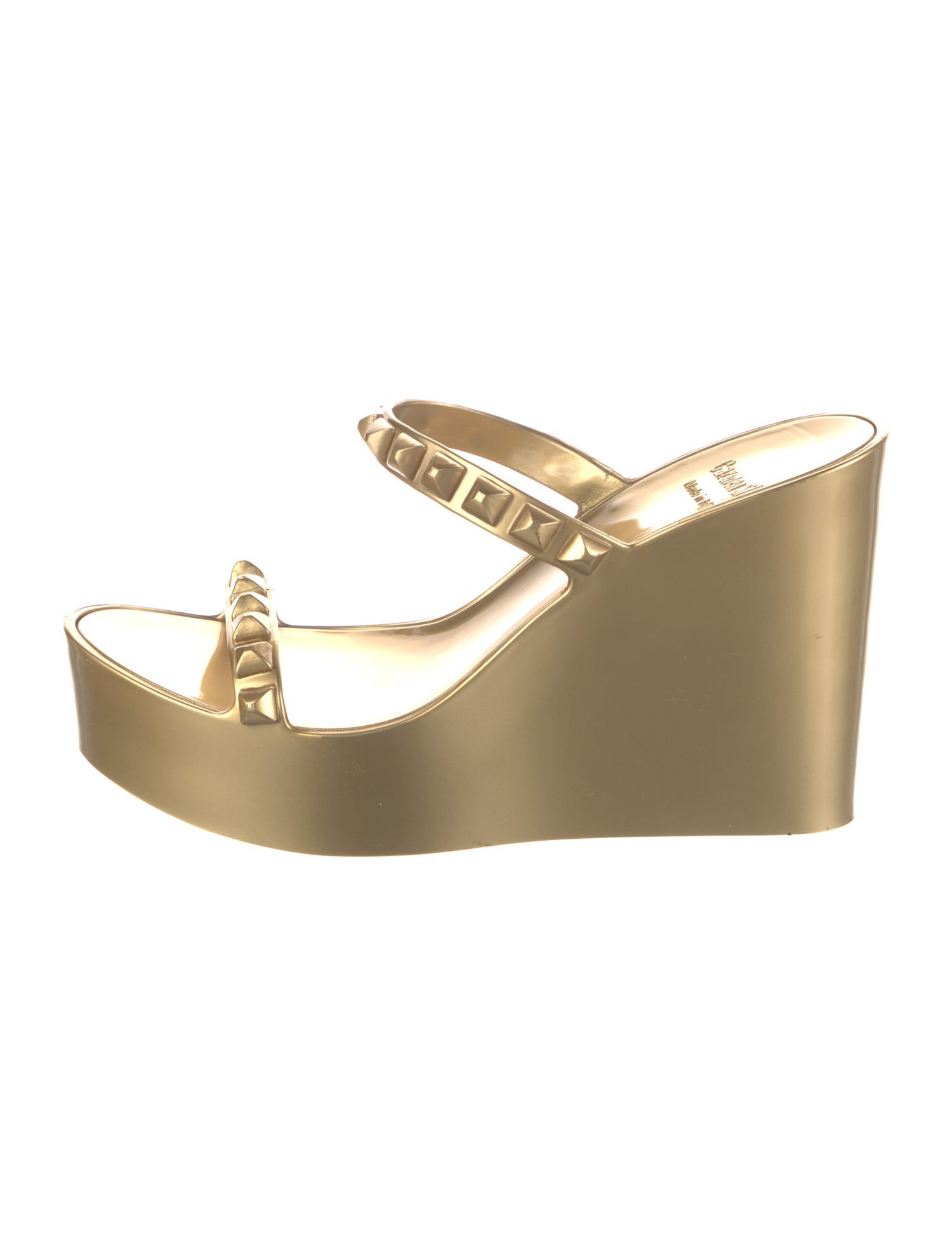 Carmen Sol Rubber Studded Accents Slides