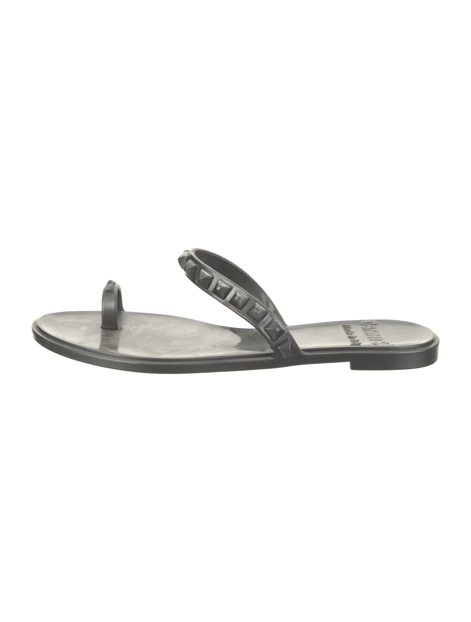 Carmen Sol Rubber Studded Accents Slides