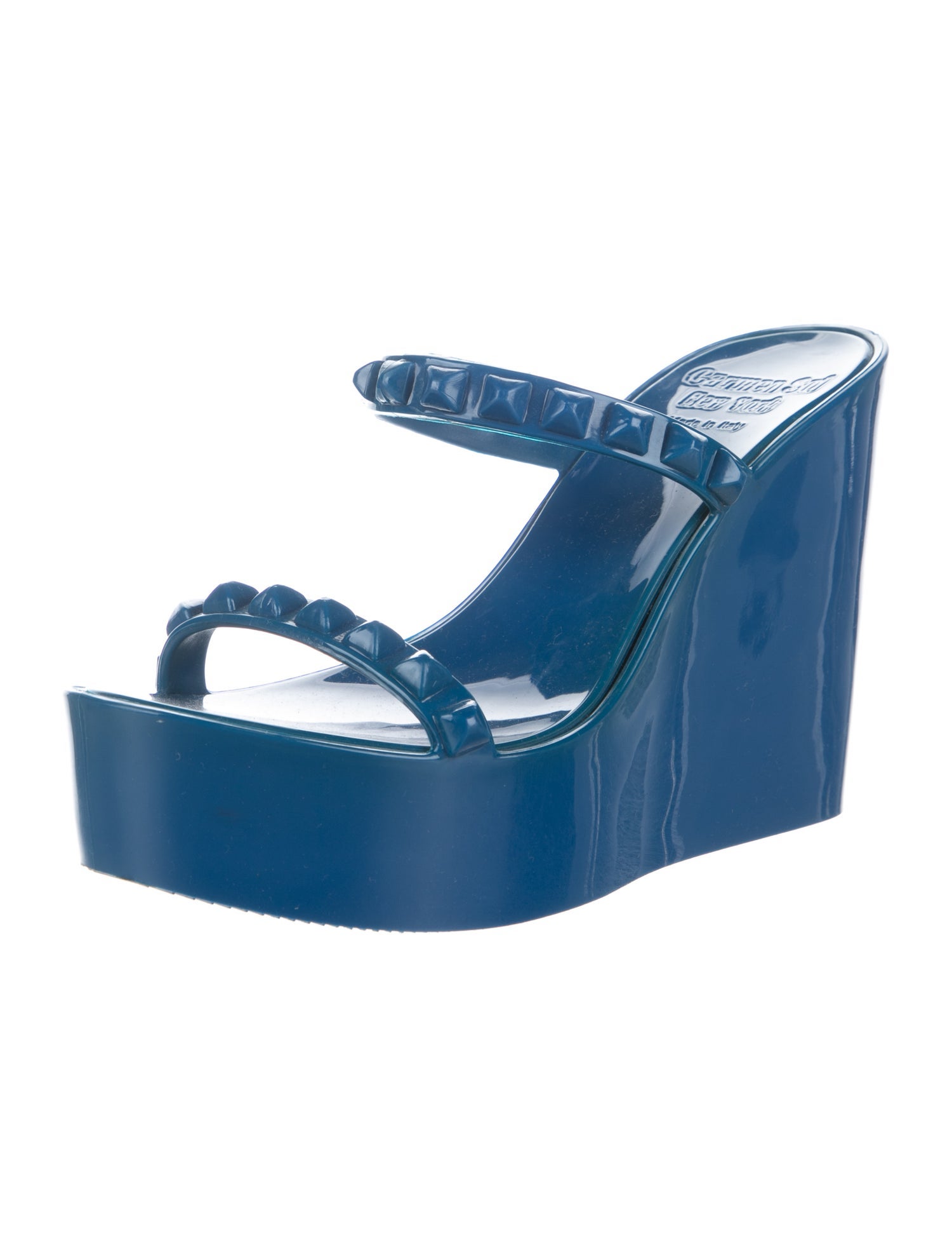 Carmen Sol Rubber Studded Accents Sandals