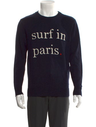 Cuisse de Grenouille Wool Graphic Print Pullover