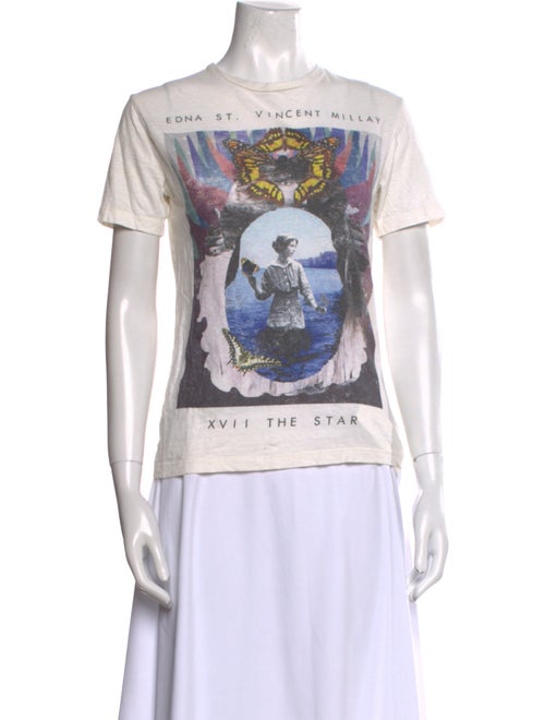 Christian Dior x Sarah Shipman Graphic Print Crew Neck T-Shirt