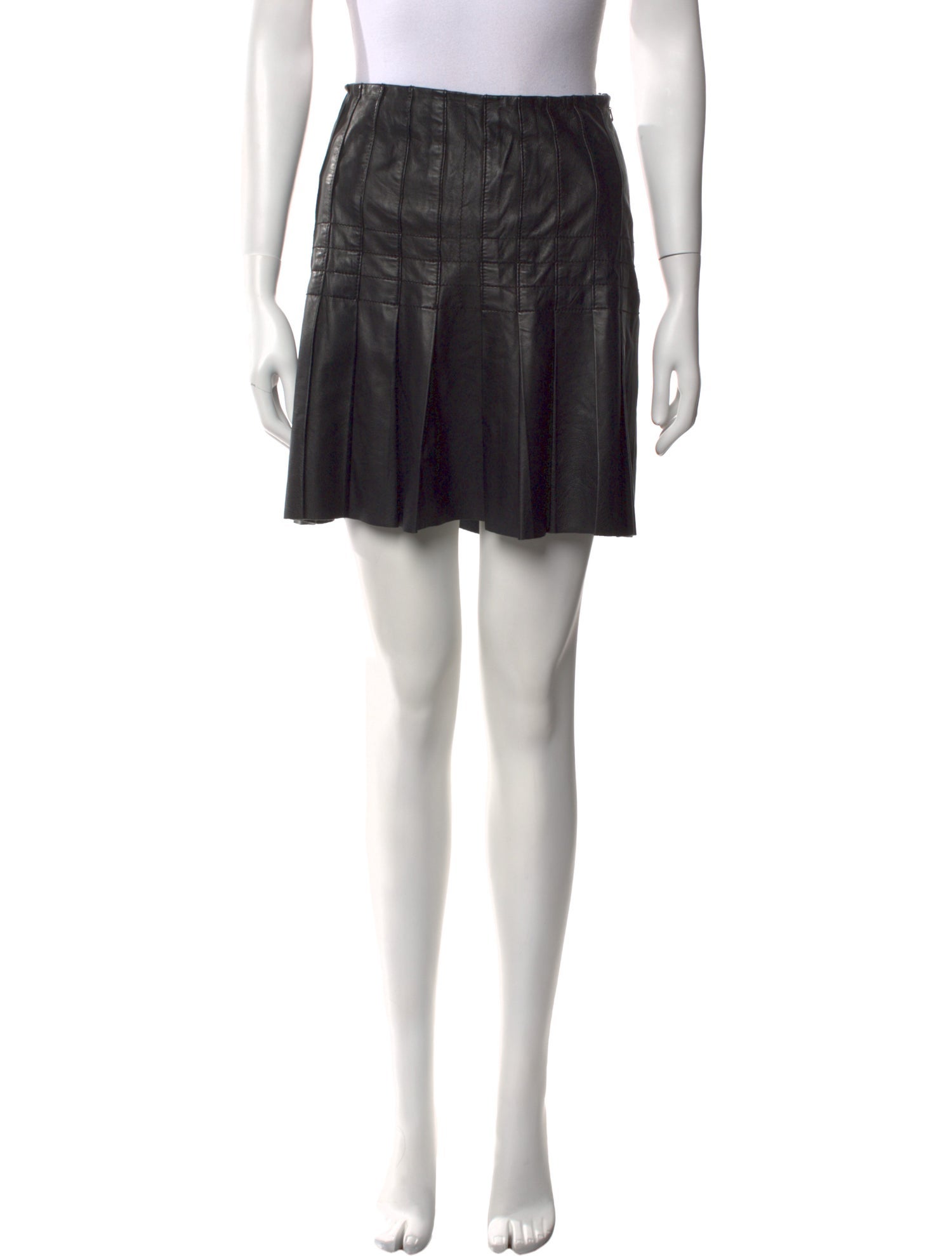 Catherine Malandrino Leather Mini Skirt