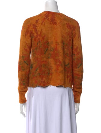 Cotton by Cashmere Printed Crew Neck Sweater