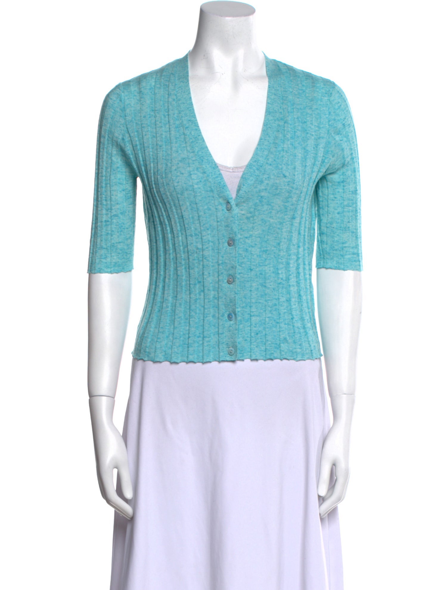 Cotton by Cashmere V-Neck Sweater